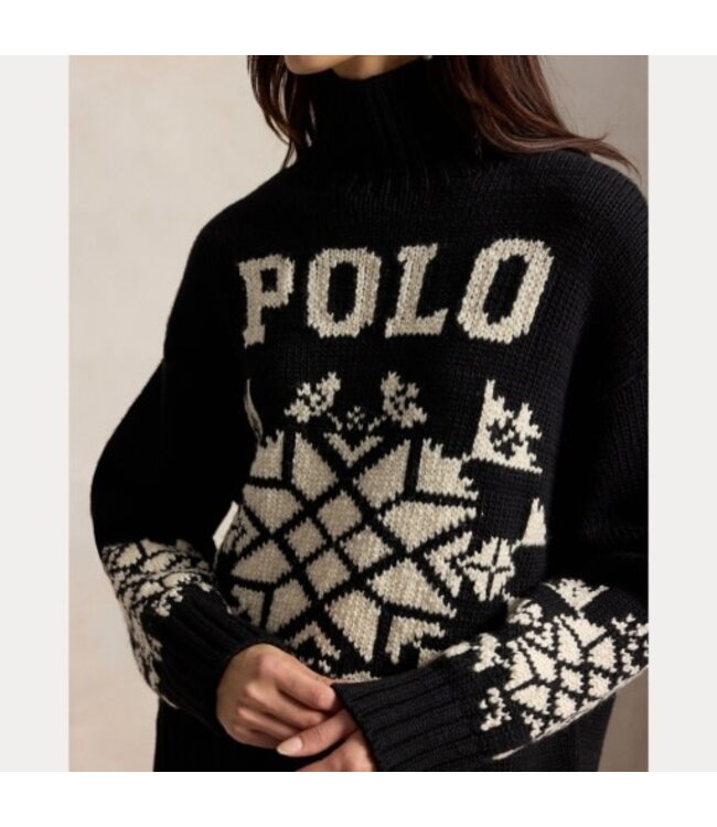PREBOOK | Ralph Lauren North America Pull col roulé en laine intarsia