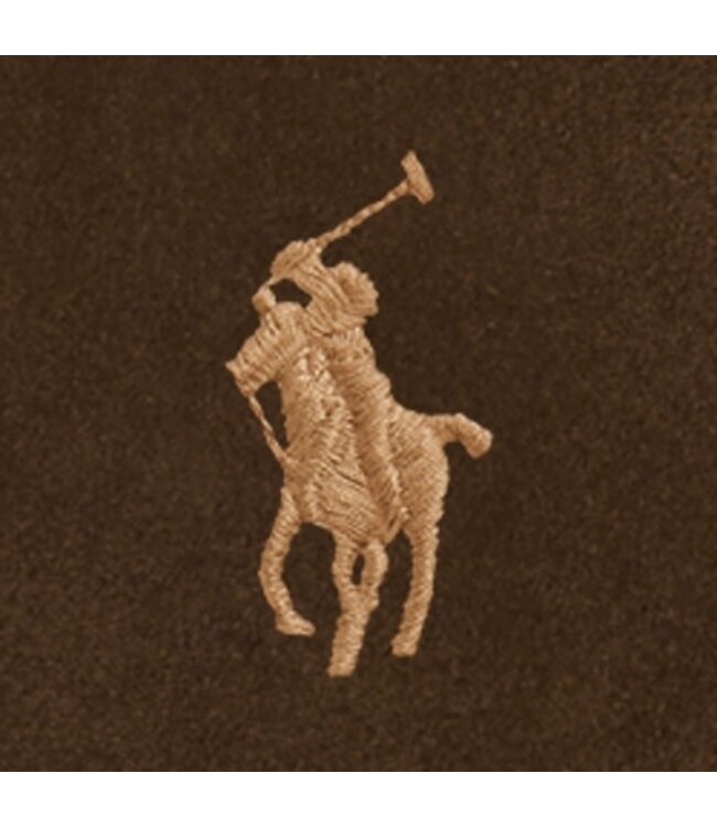 POLO RALPH LAUREN Grand sac porté épaule Polo ID en suède et cuir