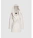 SENTALER Textured suri alpaca short hooded wrap coat