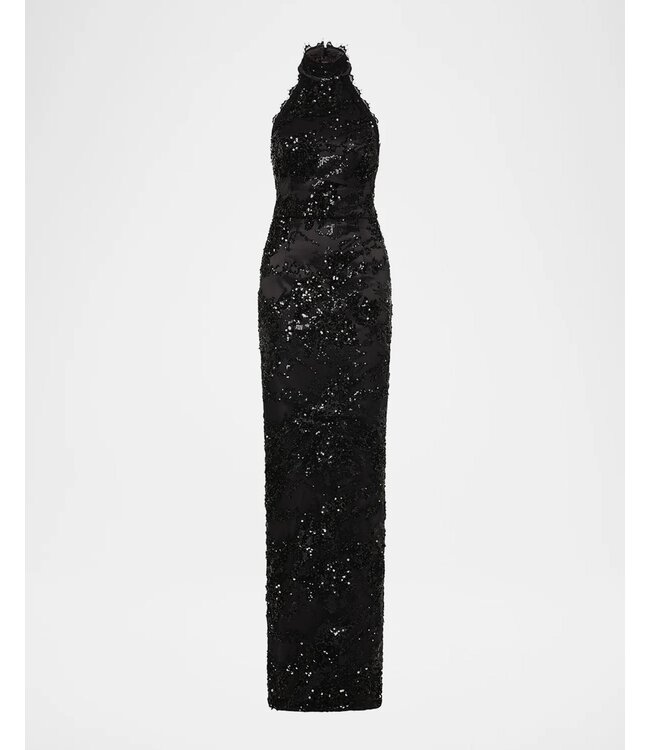 Rebecca Vallence Robe de soirée à paillettes et dos nu « Beau »