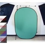 ProMaster Solid Pop-Up Background 6'x7' - Chromakey Green / Blue 2 - sided - Chromakey Green/Chromakey Blu