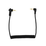 ProMaster Audio Cable 2.5mm TRS male right angle - 3.5mm TRS male right angle - coiled