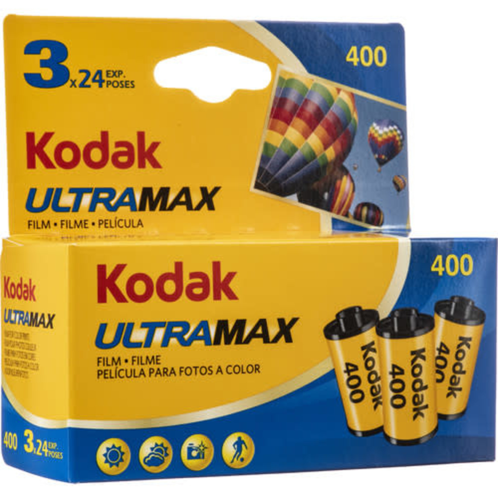 Kodak Kodak GC/UltraMax 400 Color Negative Film (35mm Roll Film, 24 Exposures, 3-Pack)