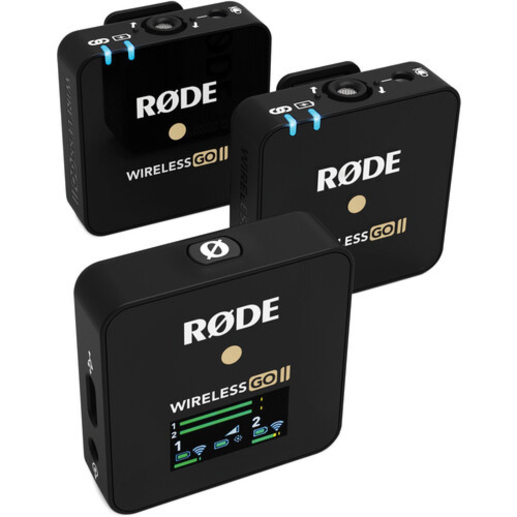 Rode Rode Wireless GO II 2-Person Compact Digital Wireless Microphone System/Recorder (2.4 GHz, Black)