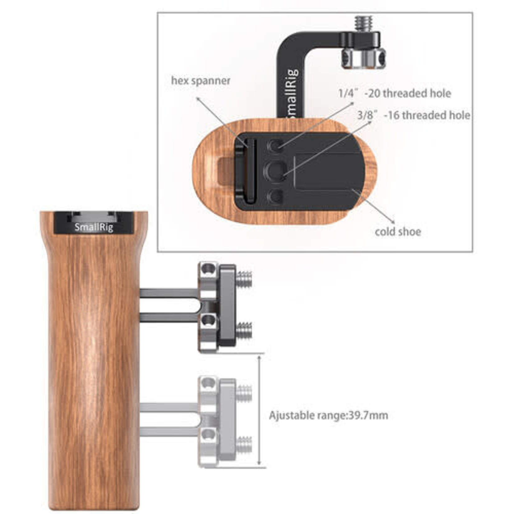 SmallRig SmallRig Universal Wood Side Handle