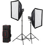 Godox Godox SL60W 2-Light/ 2-Stand/ 2-Softbox/ Case Kit