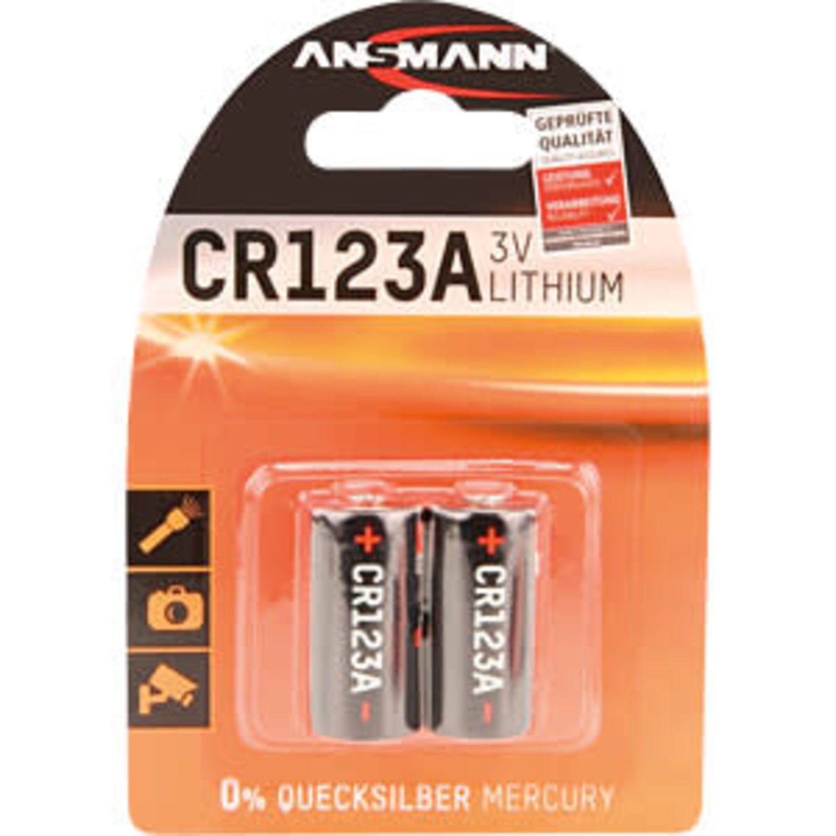 Ansmann Ansmann CR123 Battery 2 Pack