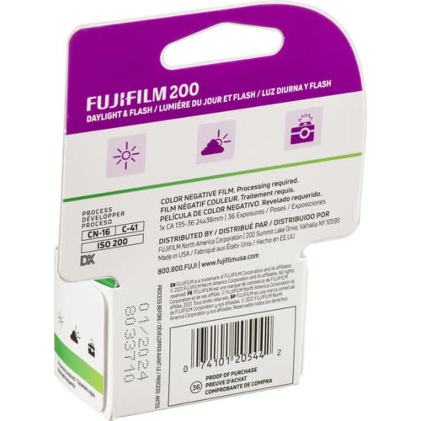 FujiFilm FUJIFILM 200 Color Negative Film (35mm Roll Film, 36 Exposures)