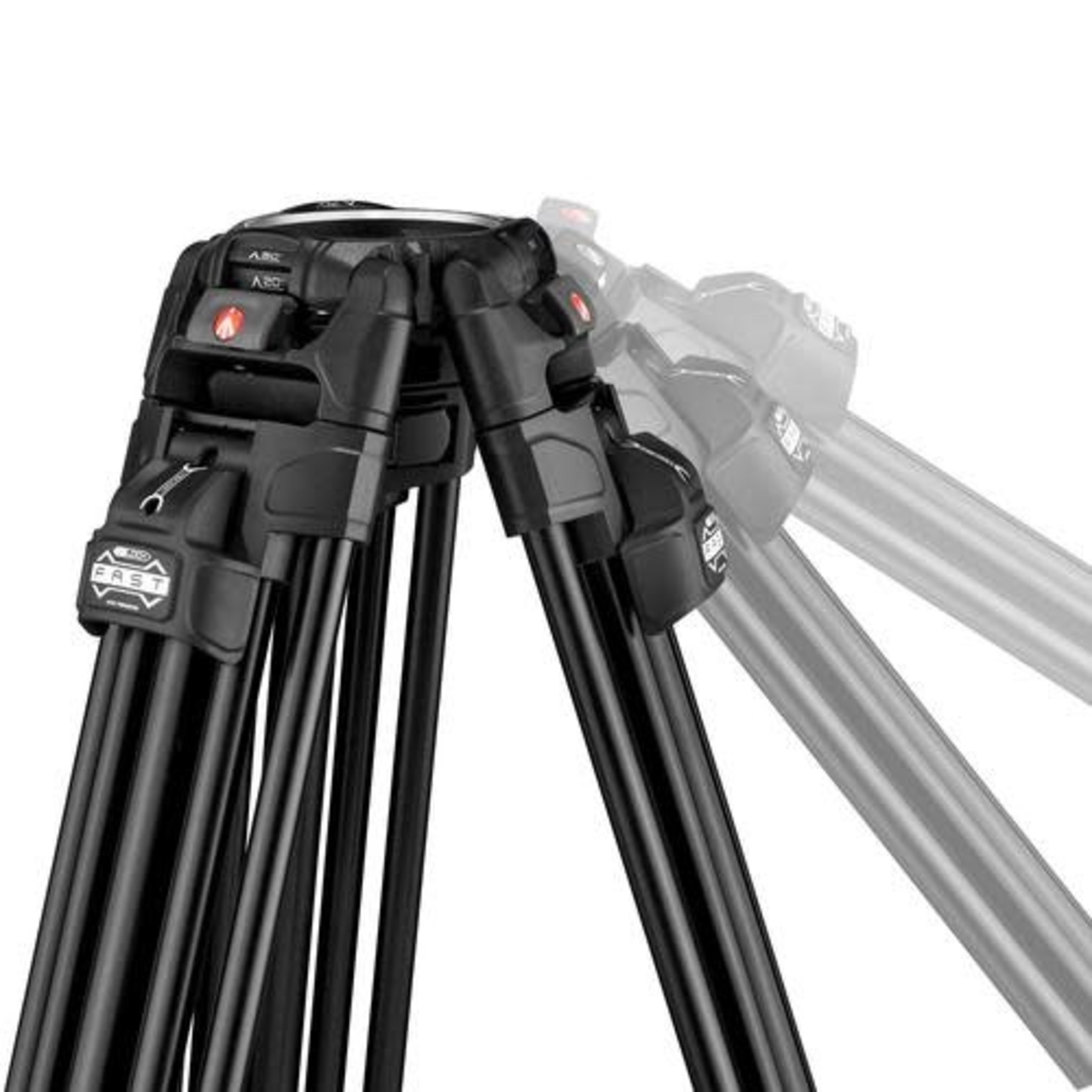 Manfrotto Manfrotto 504X Fluid Video Head & 645 FAST Aluminum Tripod with Mid-Level Spreader