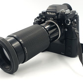 Nikon F3 w/ Motor Drive MD-4 & Nikkor 80-200mm f/4 lens. #1105
