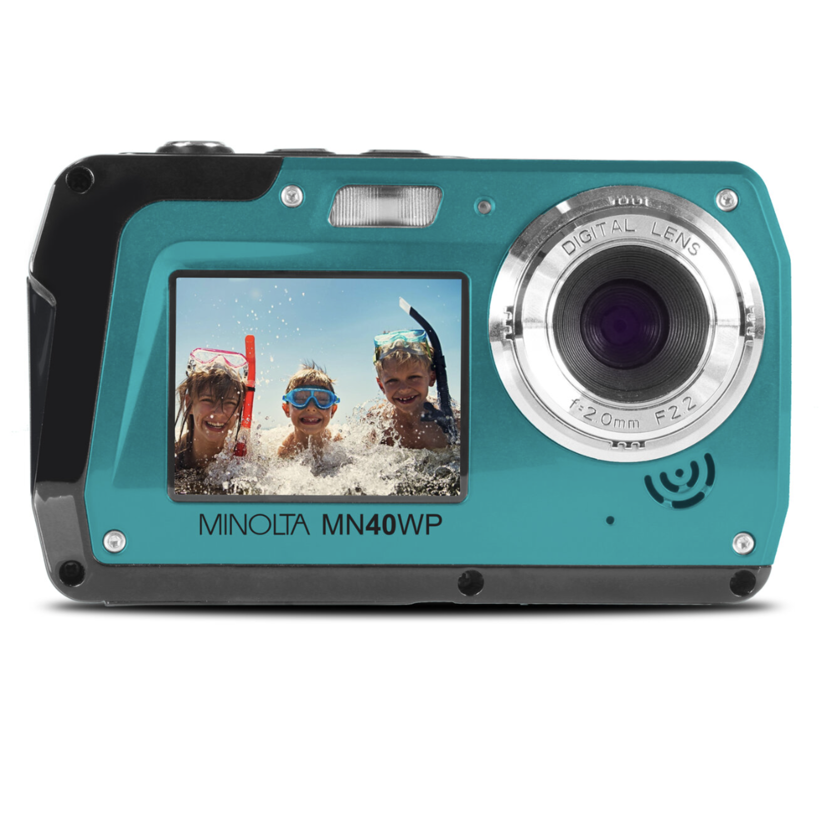 Minolta MINOLTA® MN40WP 48 MP / 2.7K Ultra HD Waterpoof Digital Camera (Blue)