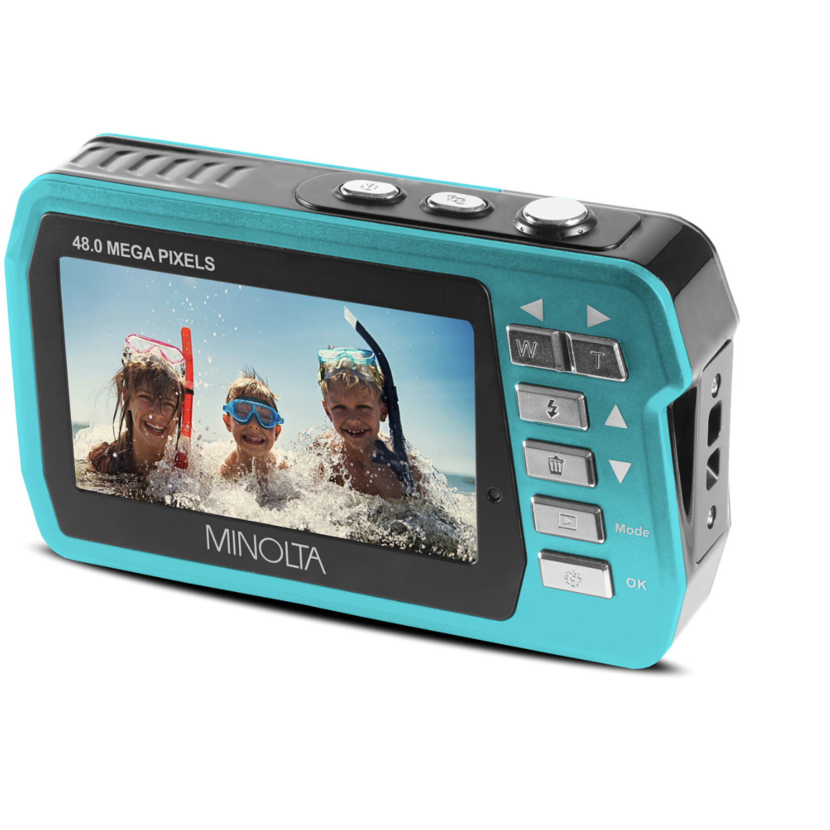 Minolta MINOLTA® MN40WP 48 MP / 2.7K Ultra HD Waterpoof Digital Camera (Blue)