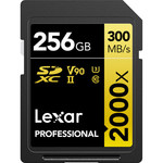 Lexar Lexar 256GB Professional 2000x UHS-II SDXC Memory Card