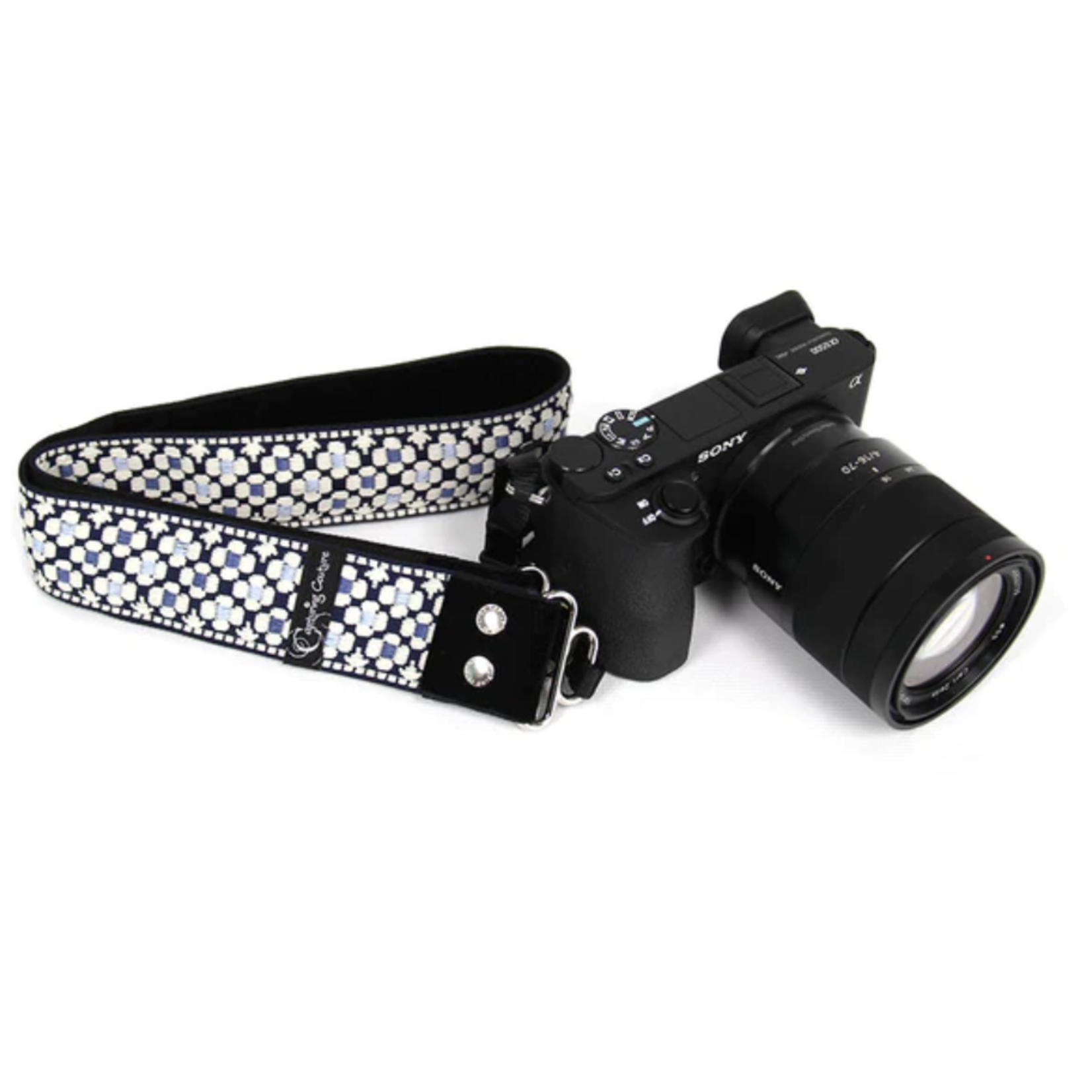 Capturing Couture Capturing Couture 1.5" Camera Strap - Daisy Dot Blue