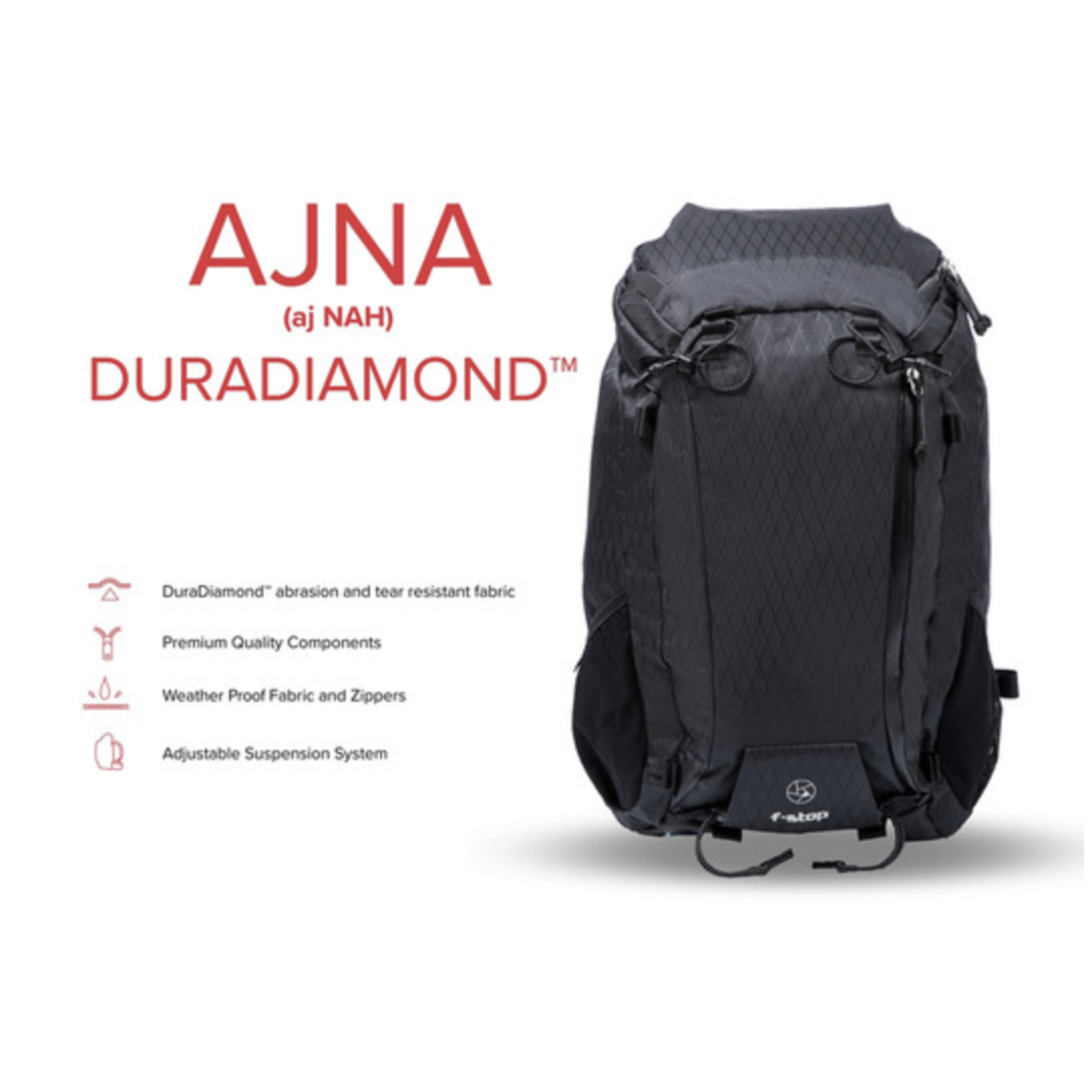 f-stop f-stop AJNA DuraDiamond 37L Travel & Adventure Photo Backpack Bundle (Anthracite Black)