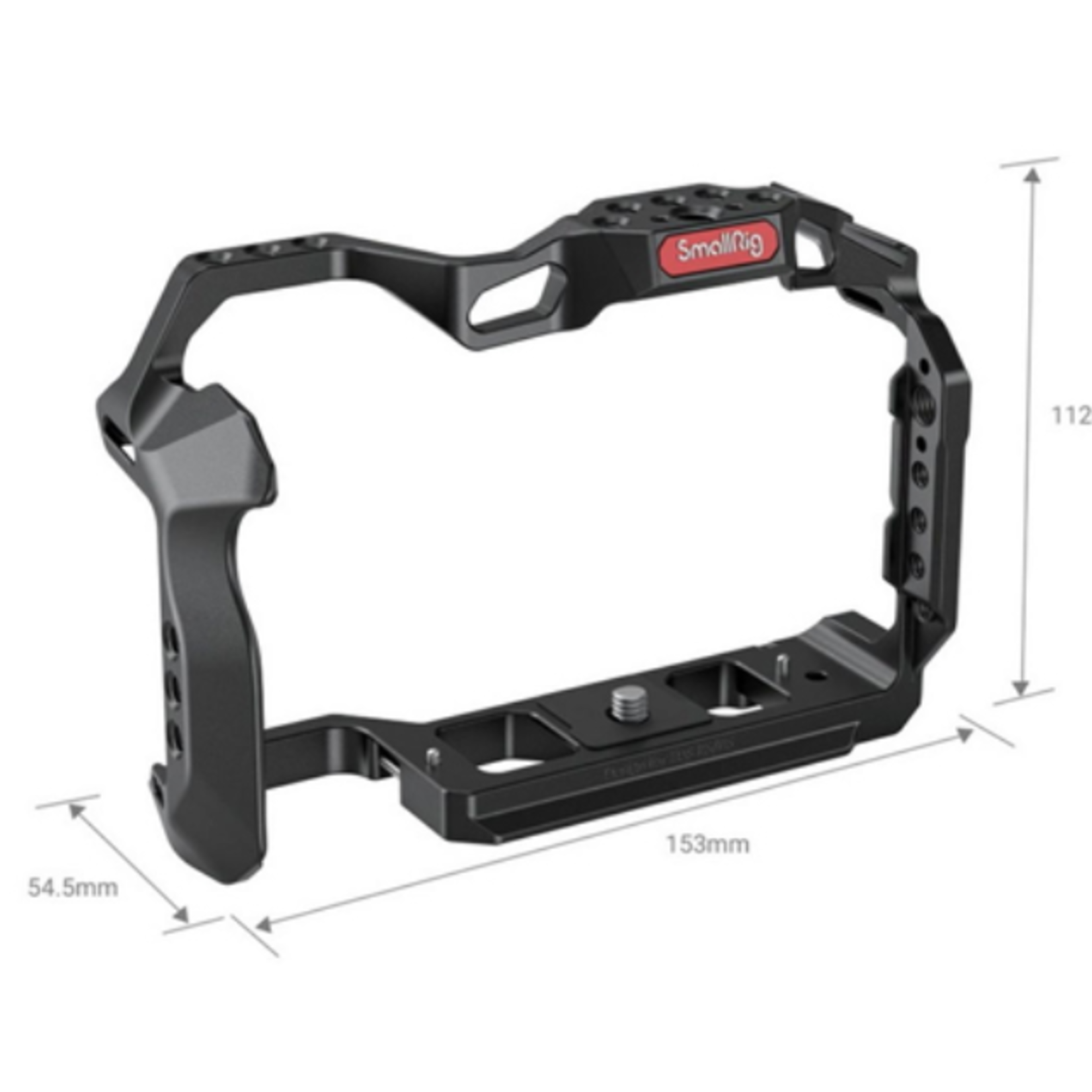 Poyinco Aluminum Camera Cage For Canon EOS R5 & R6 - Rig With Cold Shoe, 1/4" & 3/8" Threads For Video