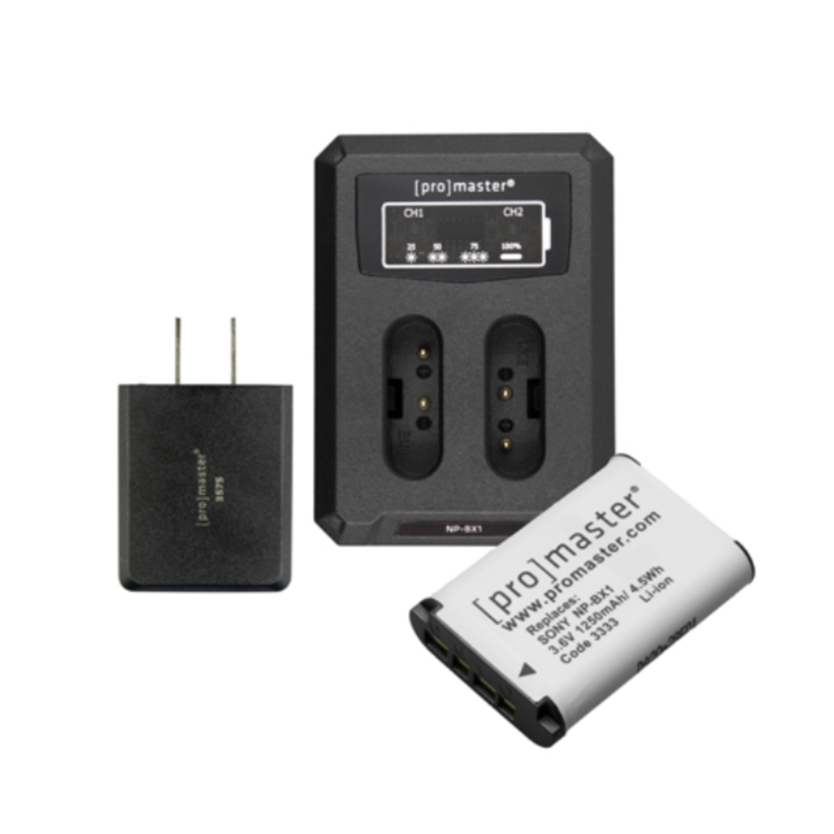ProMaster ProMaster Battery / USB-Charger Kit for Sony NP-BX1