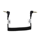 ProMaster Audio Cable 3.5mm TRS male right angle - 3.5mm TRS male right angle - 8 1/2" coiled