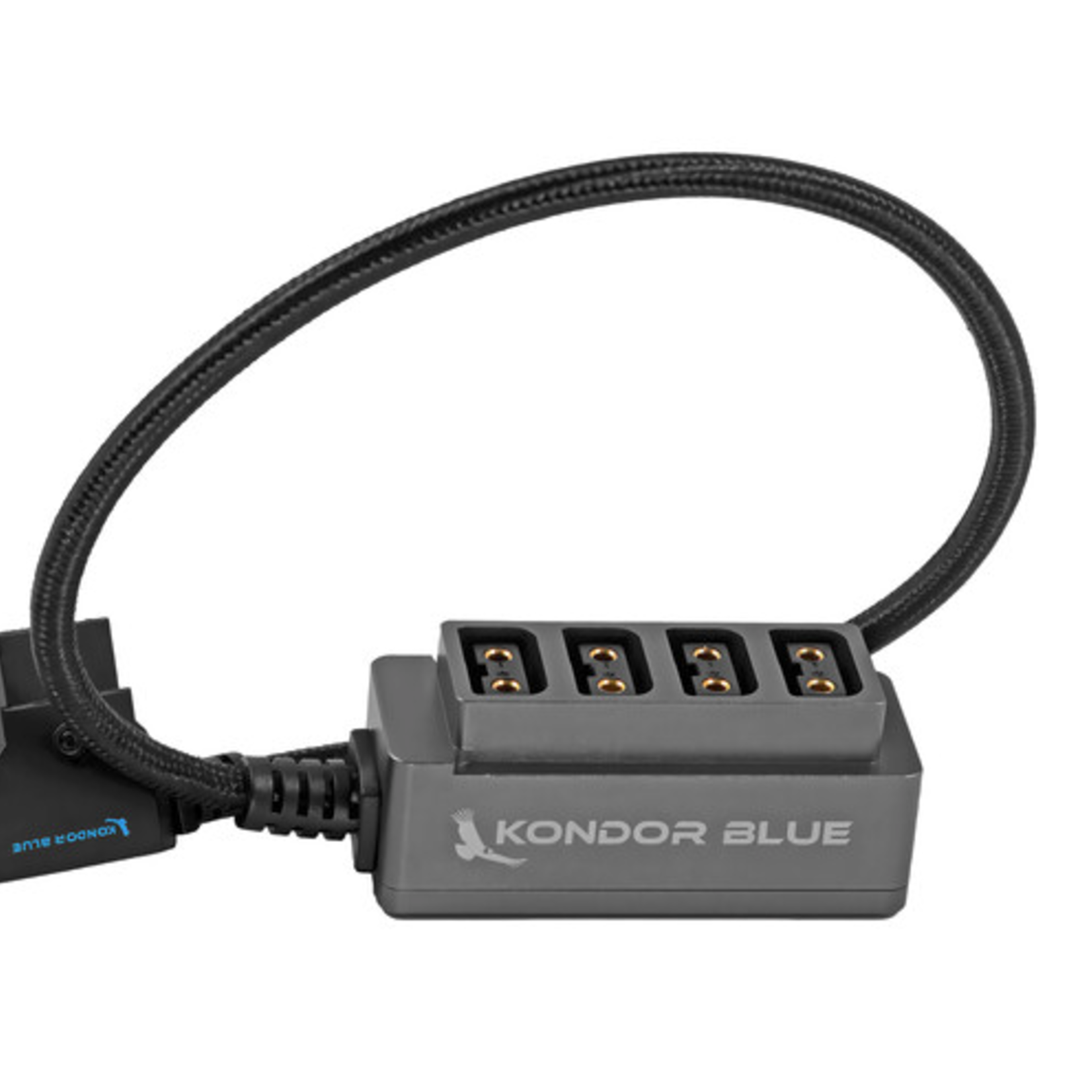 Kondor Blue Kondor Blue Male D-Tap to 4-Port Female D-Tap Splitter Hub (16")