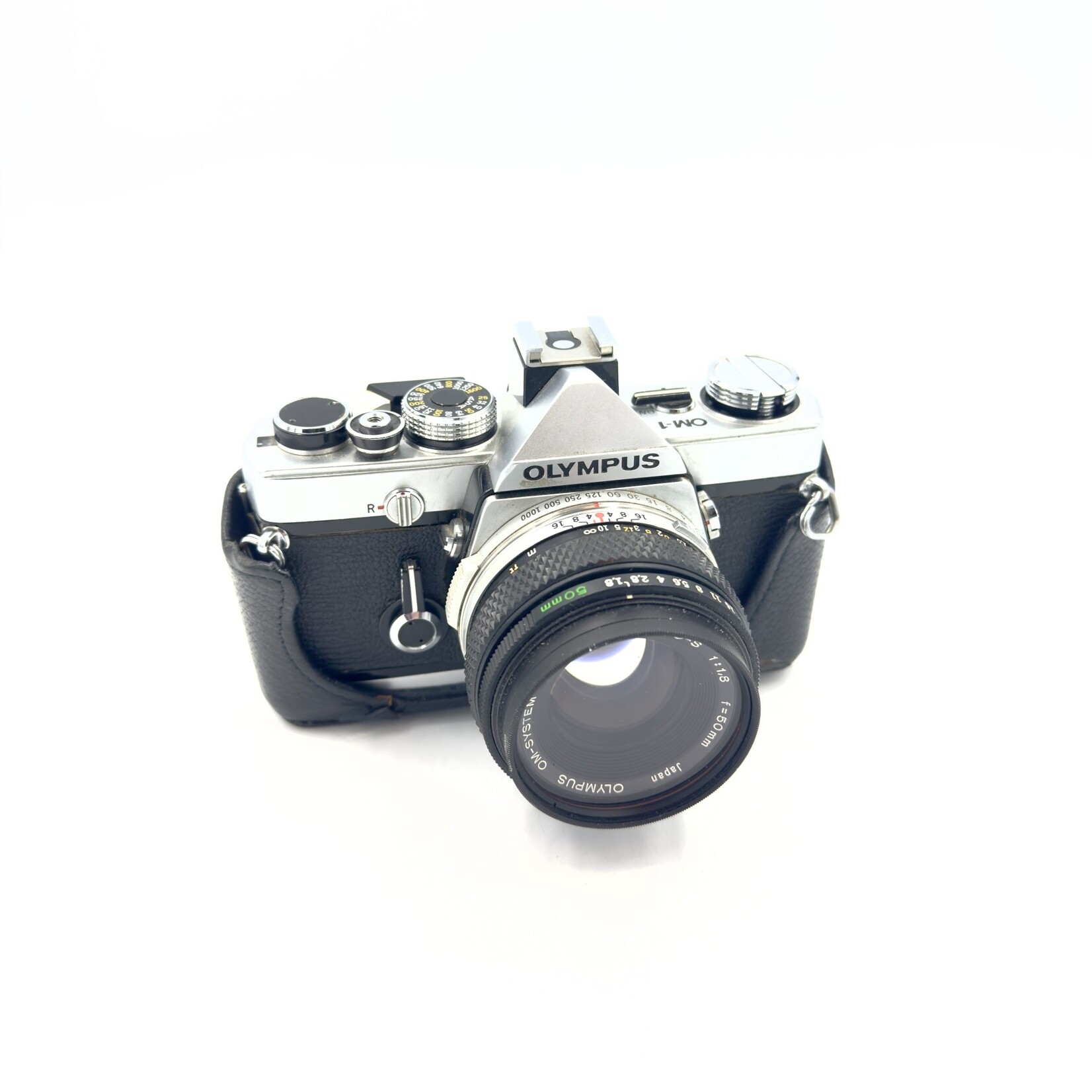 1266 USED Olympus OM 1 w 50mm f1.8 Film Camera Stewarts Photo