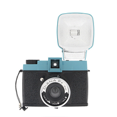 Lomography Diana F+ Film Camera and Flash (Teal/Black) - Stewarts