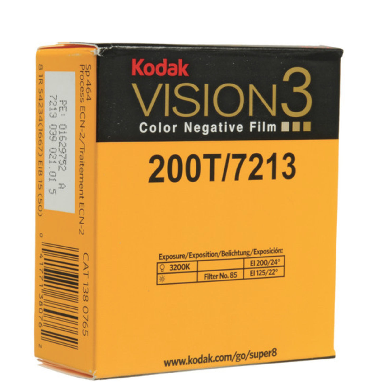 Kodak Kodak VISION3 200T Color Negative Film #7213 (Super 8, 50' Roll)