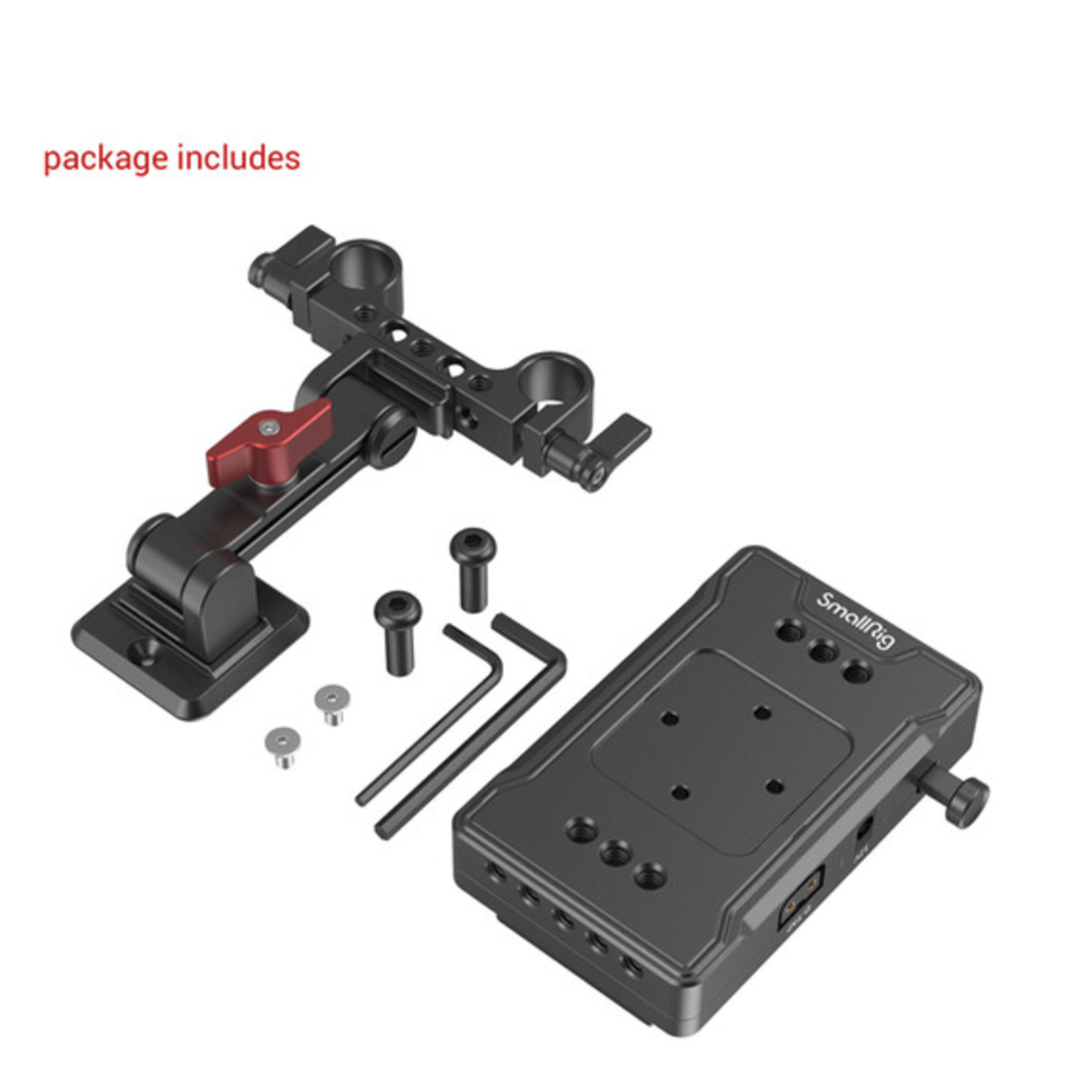 SmallRig SmallRig V Mount Battery Adapter Plate (Basic Version) with Extension Arm