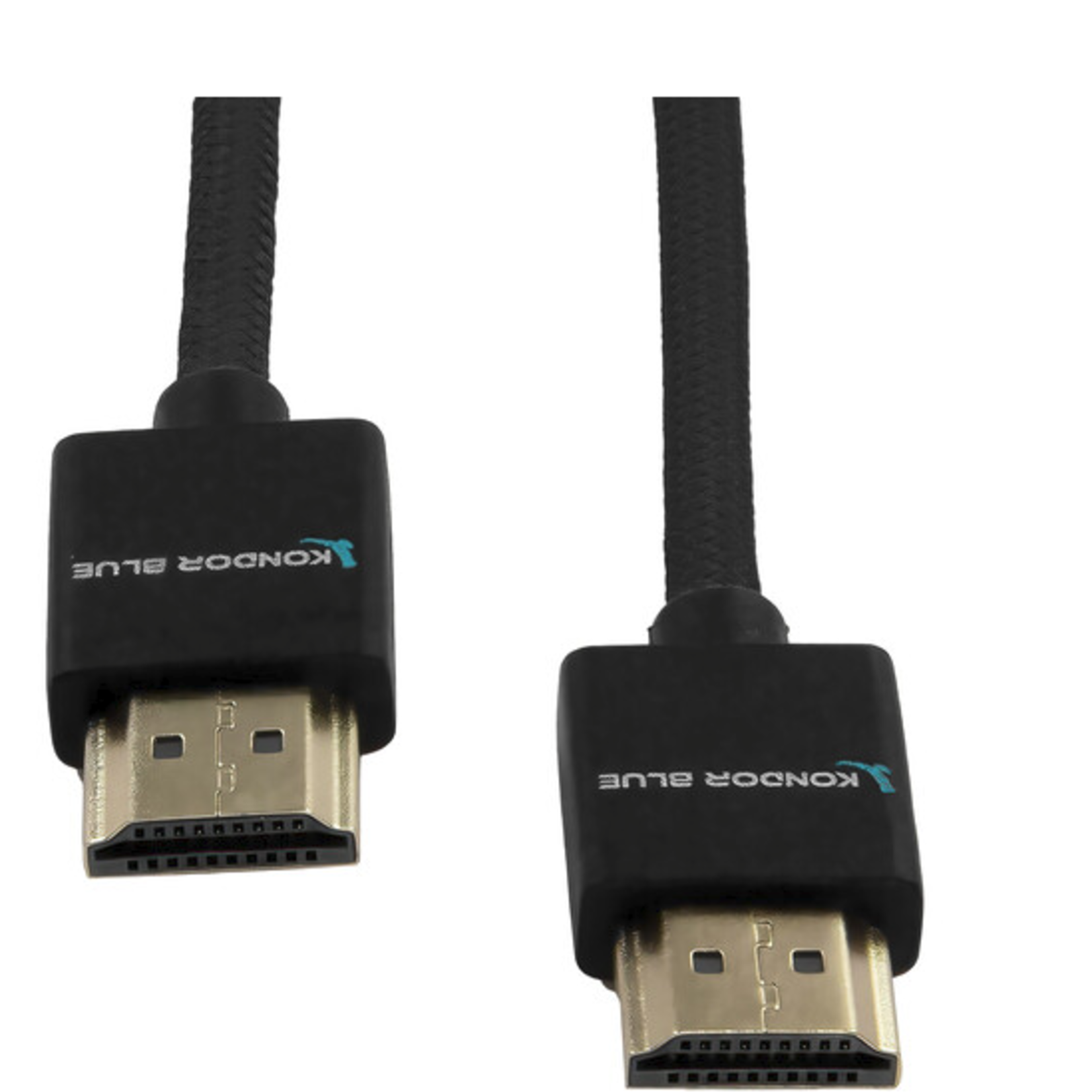 Kondor Blue Kondor Blue Braided High-Speed HDMI Cable (Black, 16")