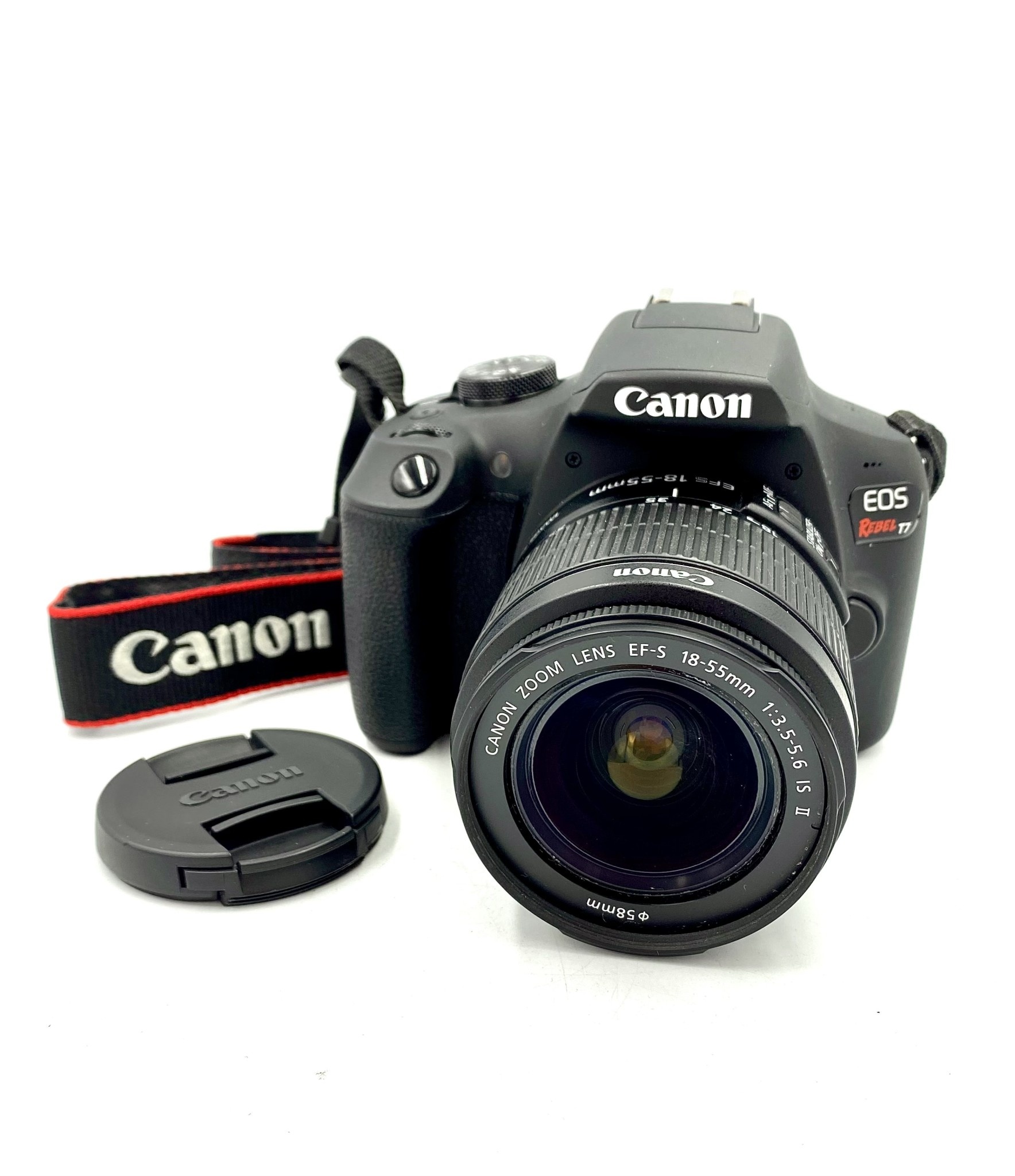 canon eos rebel t7 dslr camera with 18 55mm lens used