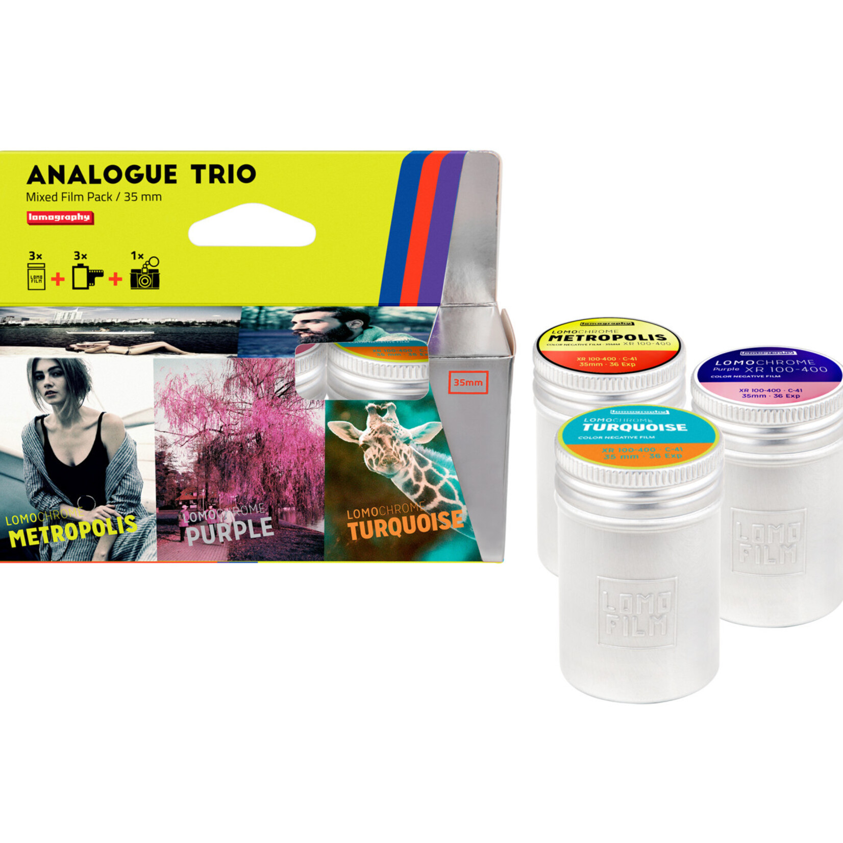 Lomography Lomography Analogue Trio Mixed Film Pack 35 mm