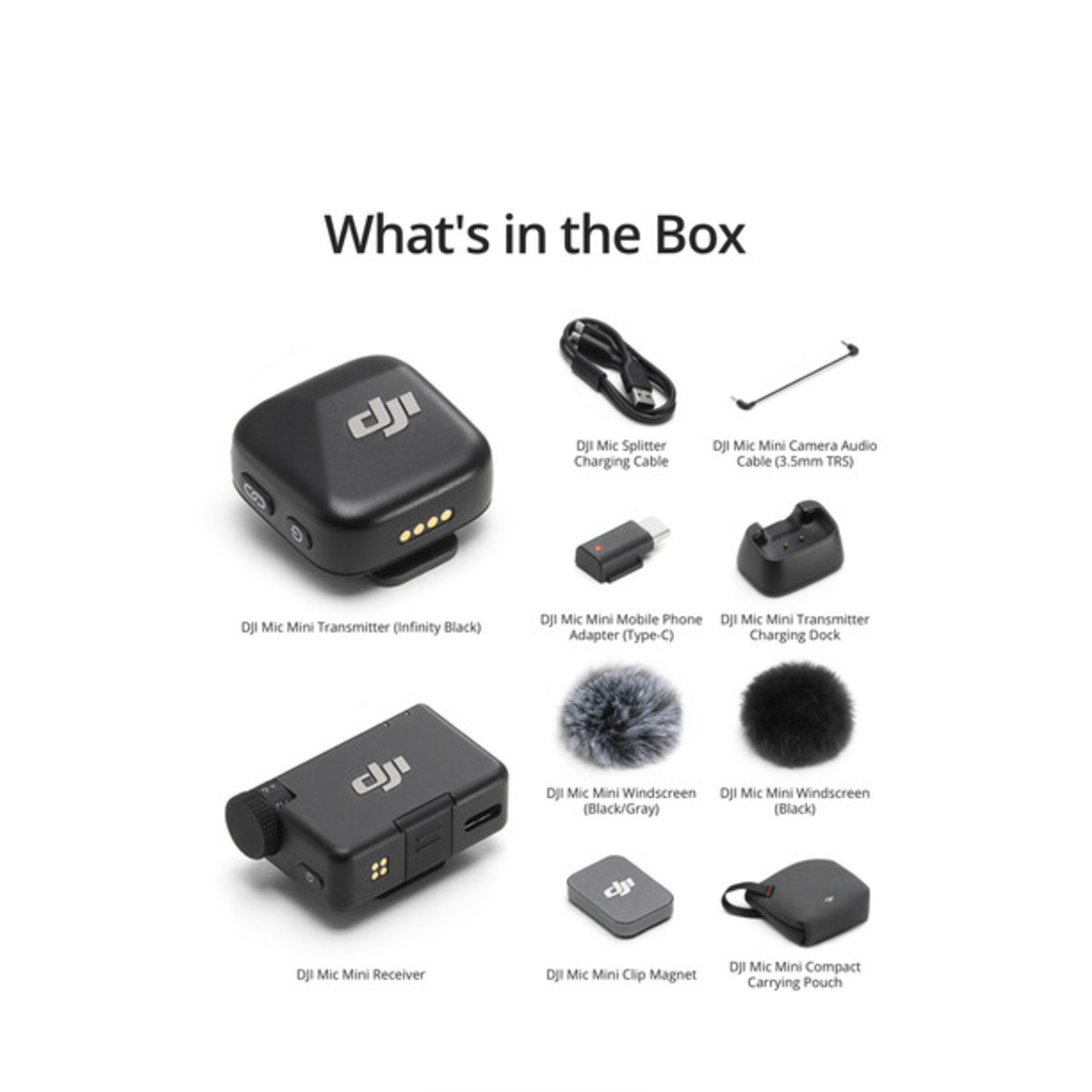 DJI Mic Mini Compact Wireless Microphone System for Camera DJI Mic Mini Compact Wireless Microphone System for Camera