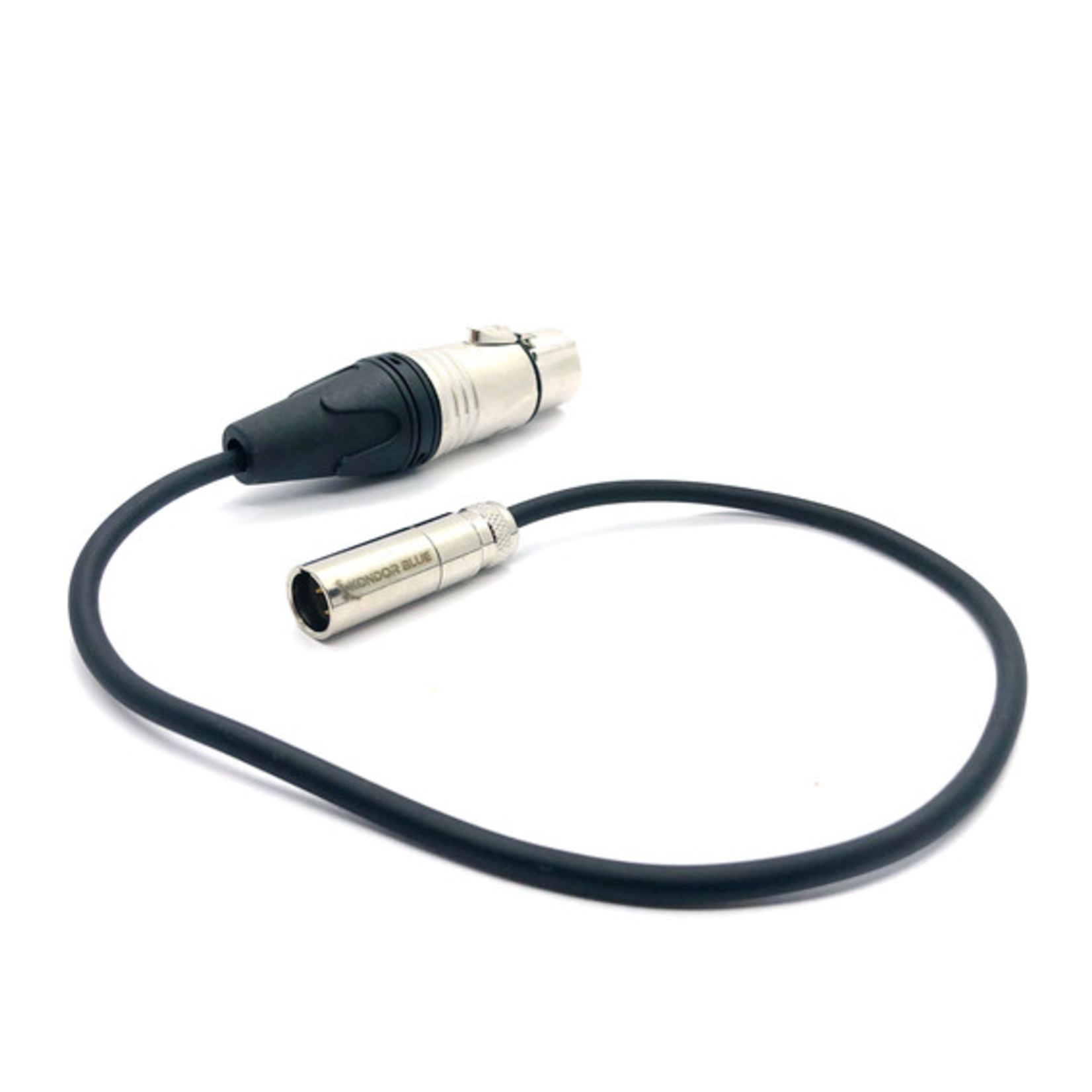 Kondor Blue Kondor Blue Mini-XLR Male to XLR Female Audio Cable for Canon C70 & BMPCC 6K/4K (Black, 16")