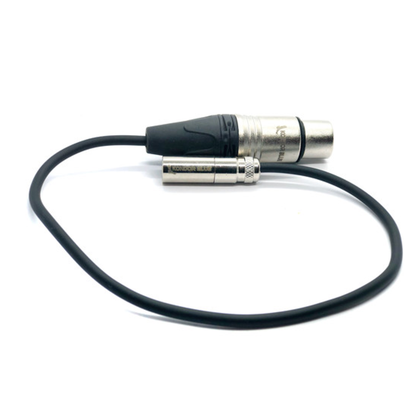 Kondor Blue Kondor Blue Mini-XLR Male to XLR Female Audio Cable for Canon C70 & BMPCC 6K/4K (Black, 16")