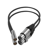 Kondor Blue Kondor Blue Mini-XLR Male to XLR Female Audio Cable for Canon C70 & BMPCC 6K/4K (Black, 2-Pack)