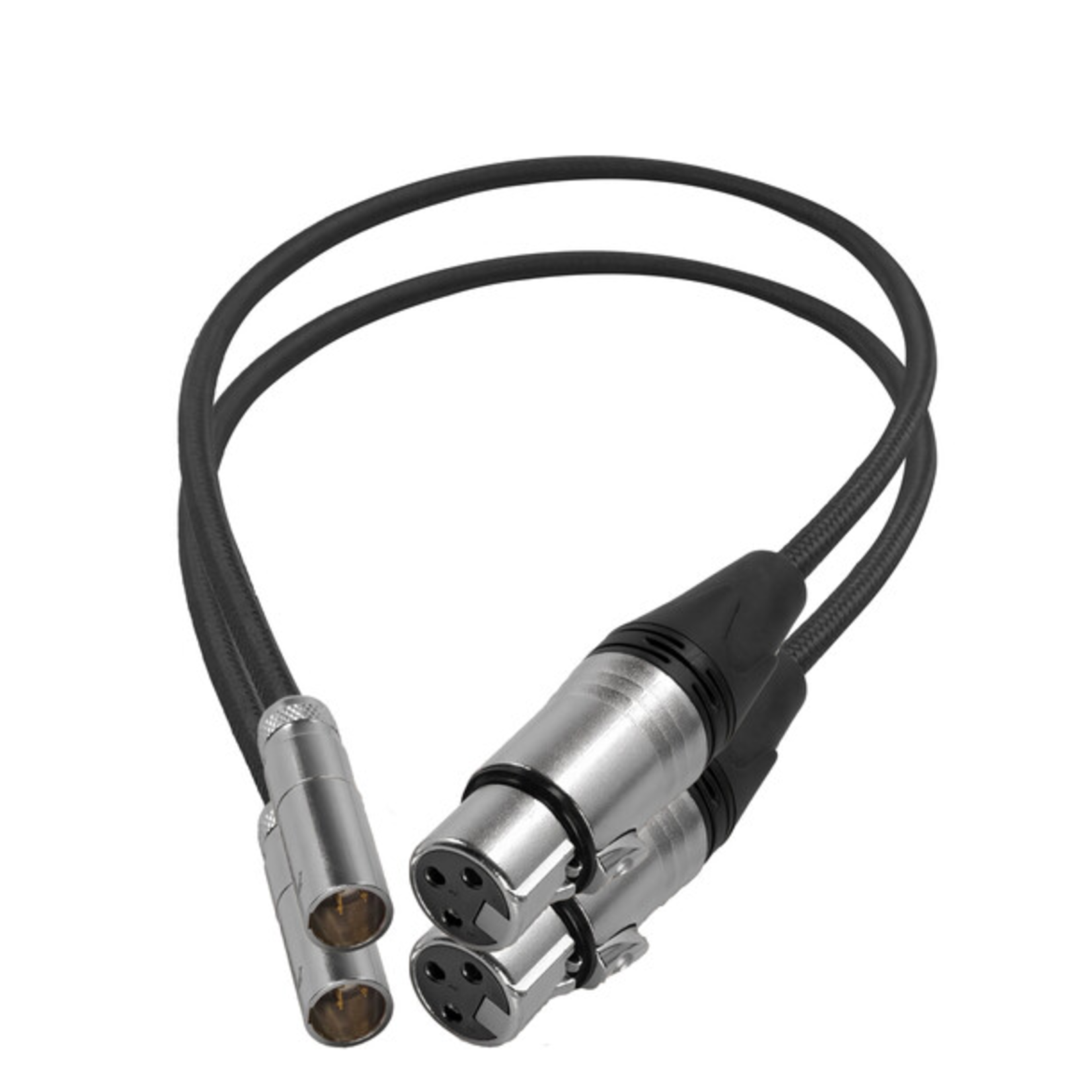 Kondor Blue Kondor Blue Mini-XLR Male to XLR Female Audio Cable for Canon C70 & BMPCC 6K/4K (Black, 2-Pack)