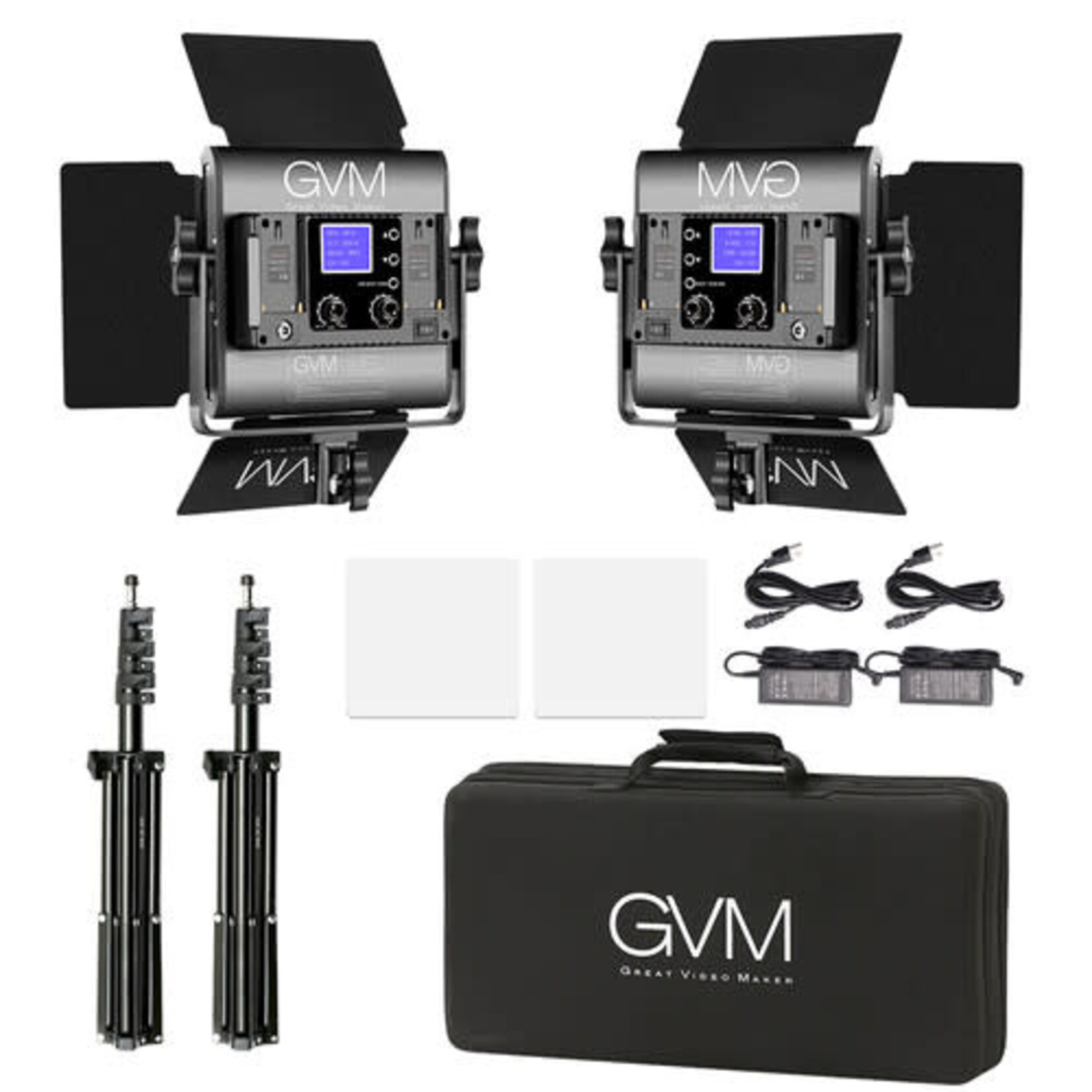 GVM GVM 800D-RGB LED Light Panel (2-Light Kit)