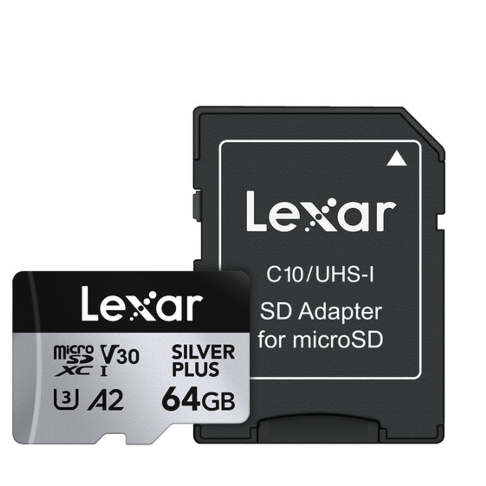 Lexar Lexar  Professional Silver Plus UHS-I microSDXC Memory Card with SD Adapter