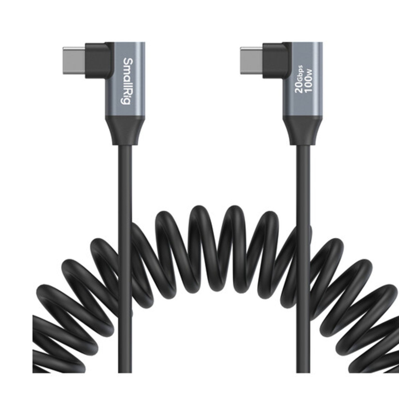 SmallRig SmallRig Coiled USB-C Angled to USB-C Angled Cable (13.8")