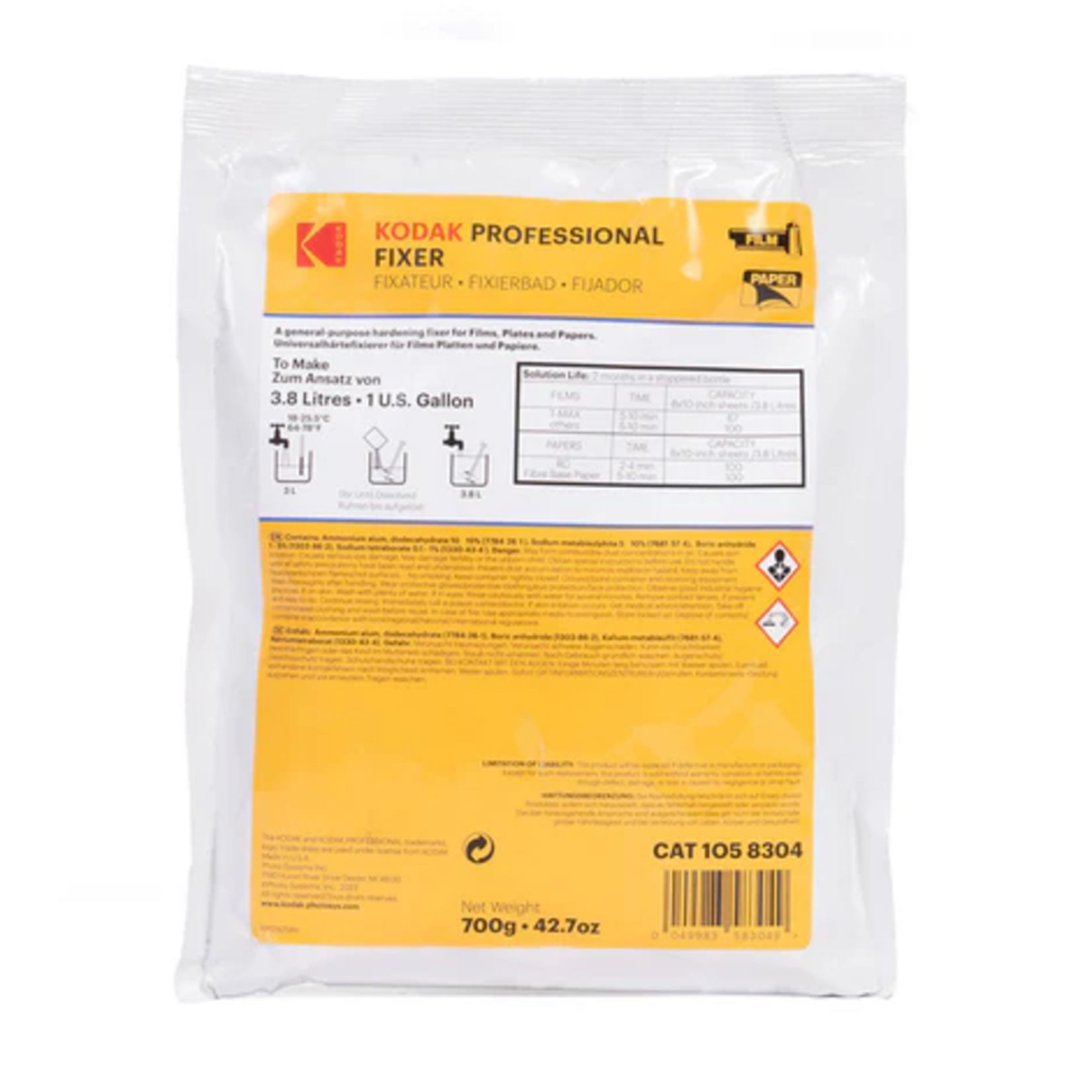Kodak Kodak Professional Fixer (To Make 1 gallon)