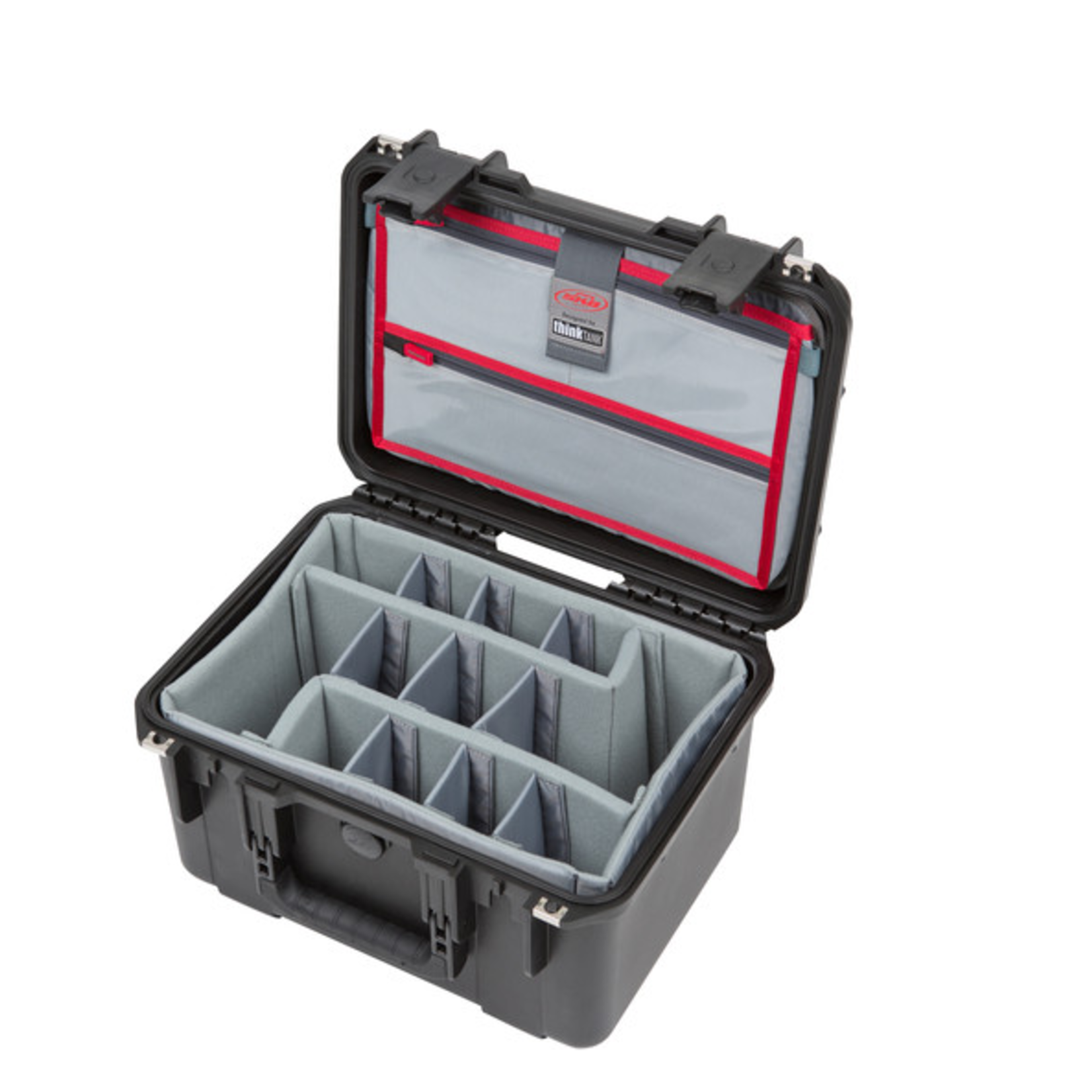 SKB Cases SKB iSeries 1510-9 Waterproof Utility Case with Foam Dividers and Lid Organizer (Black)