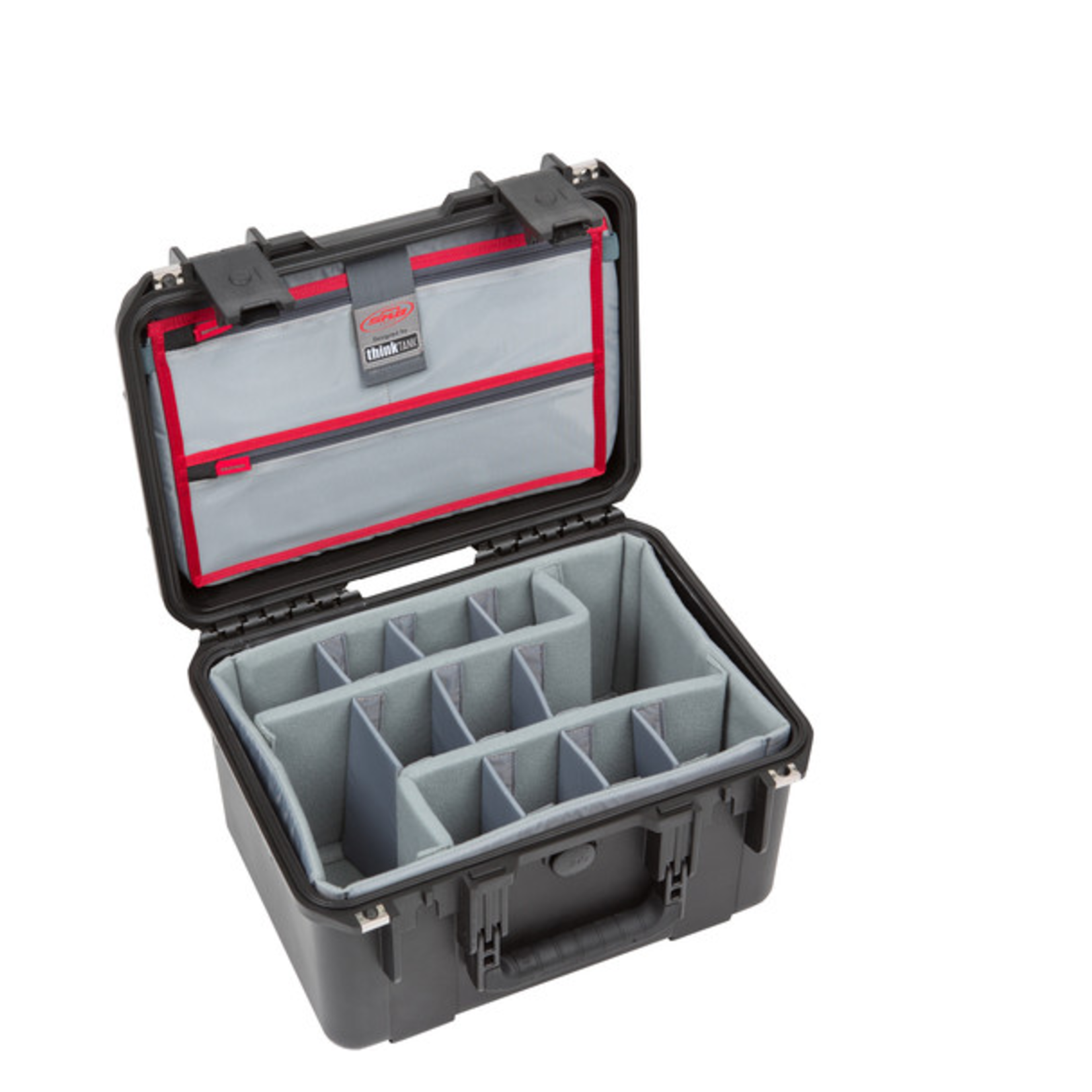 SKB Cases SKB iSeries 1510-9 Waterproof Utility Case with Foam Dividers and Lid Organizer (Black)