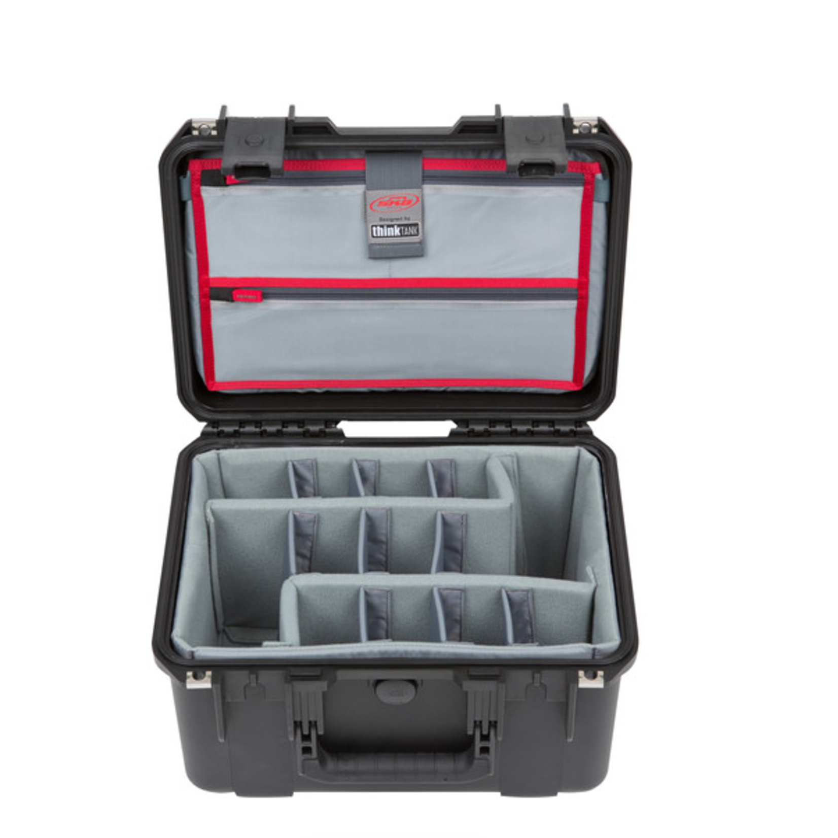 SKB Cases SKB iSeries 1510-9 Waterproof Utility Case with Foam Dividers and Lid Organizer (Black)