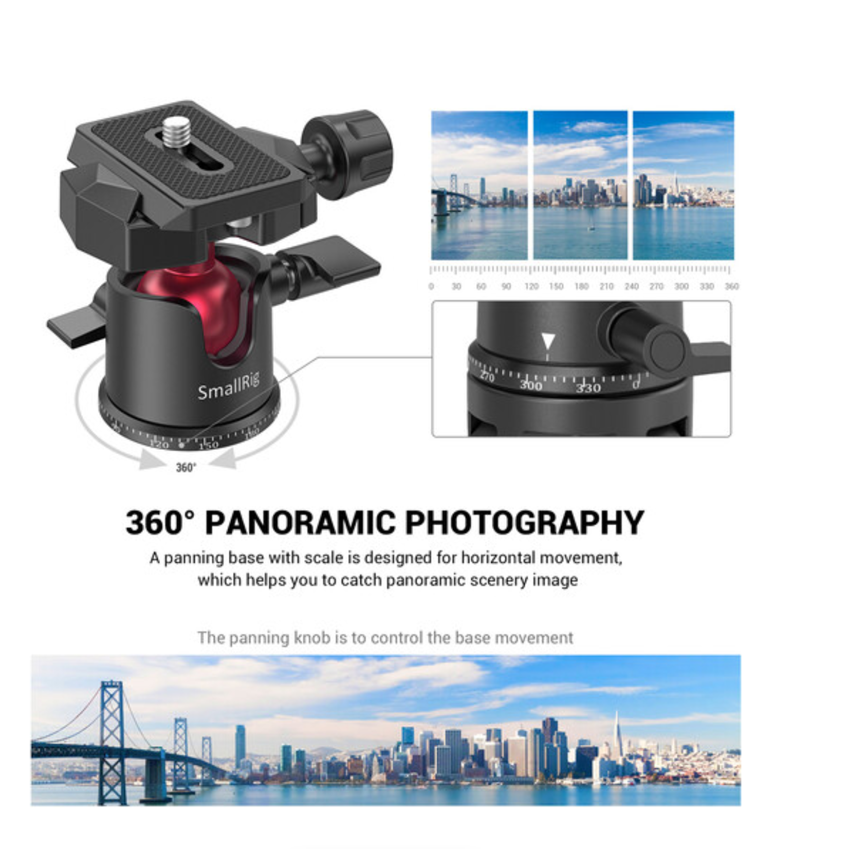 SmallRig SmallRig Tabletop Mini Tripod with Panoramic Ball Head