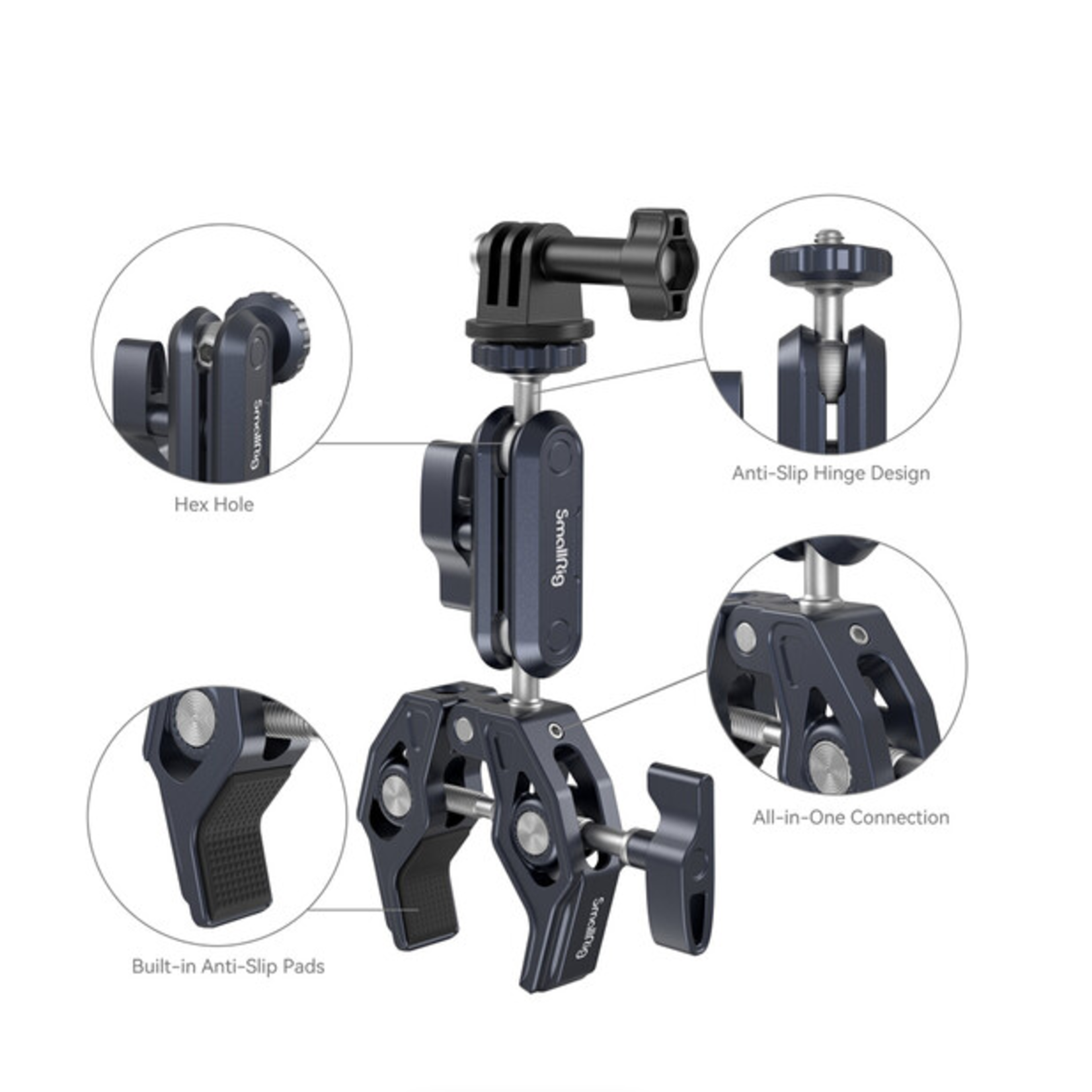 SmallRig SmallRig Crab-Shaped Clamp with Ballhead Magic Arm