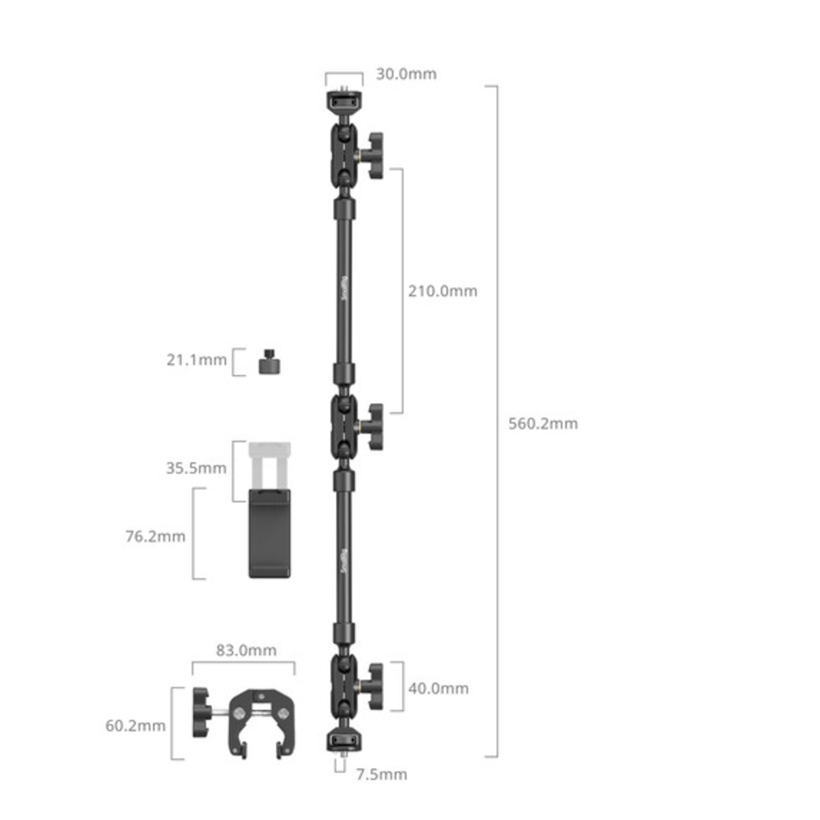 SmallRig SmallRig Desktop Magic Arm with Crab-Style Clamp Kit