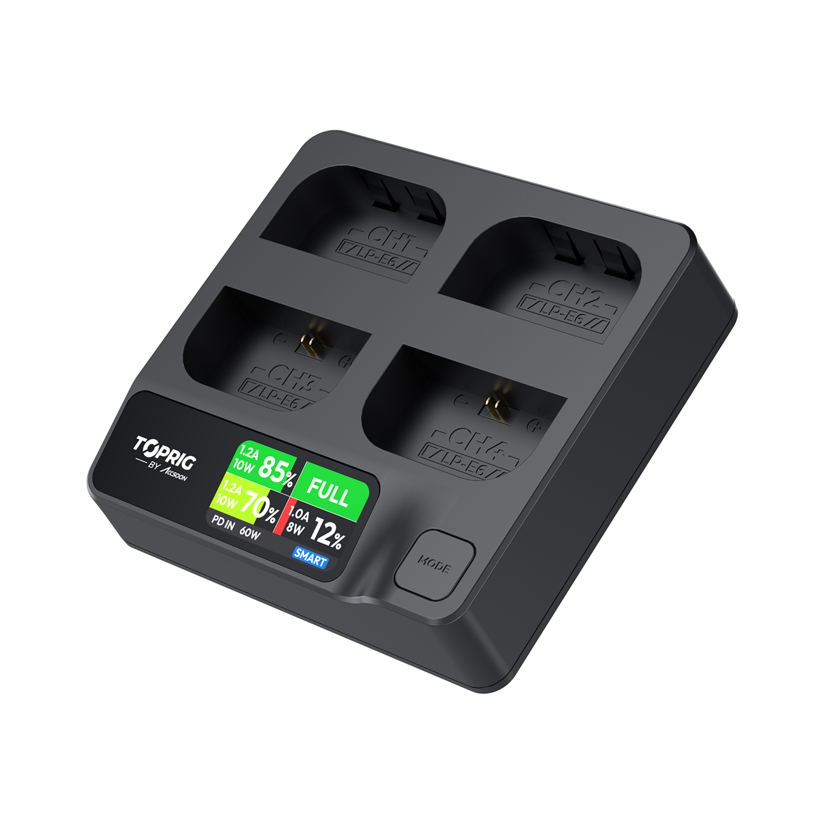 Accsoon Accsoon TopRig 100W 4-Bay LP-E6 Fast Charger