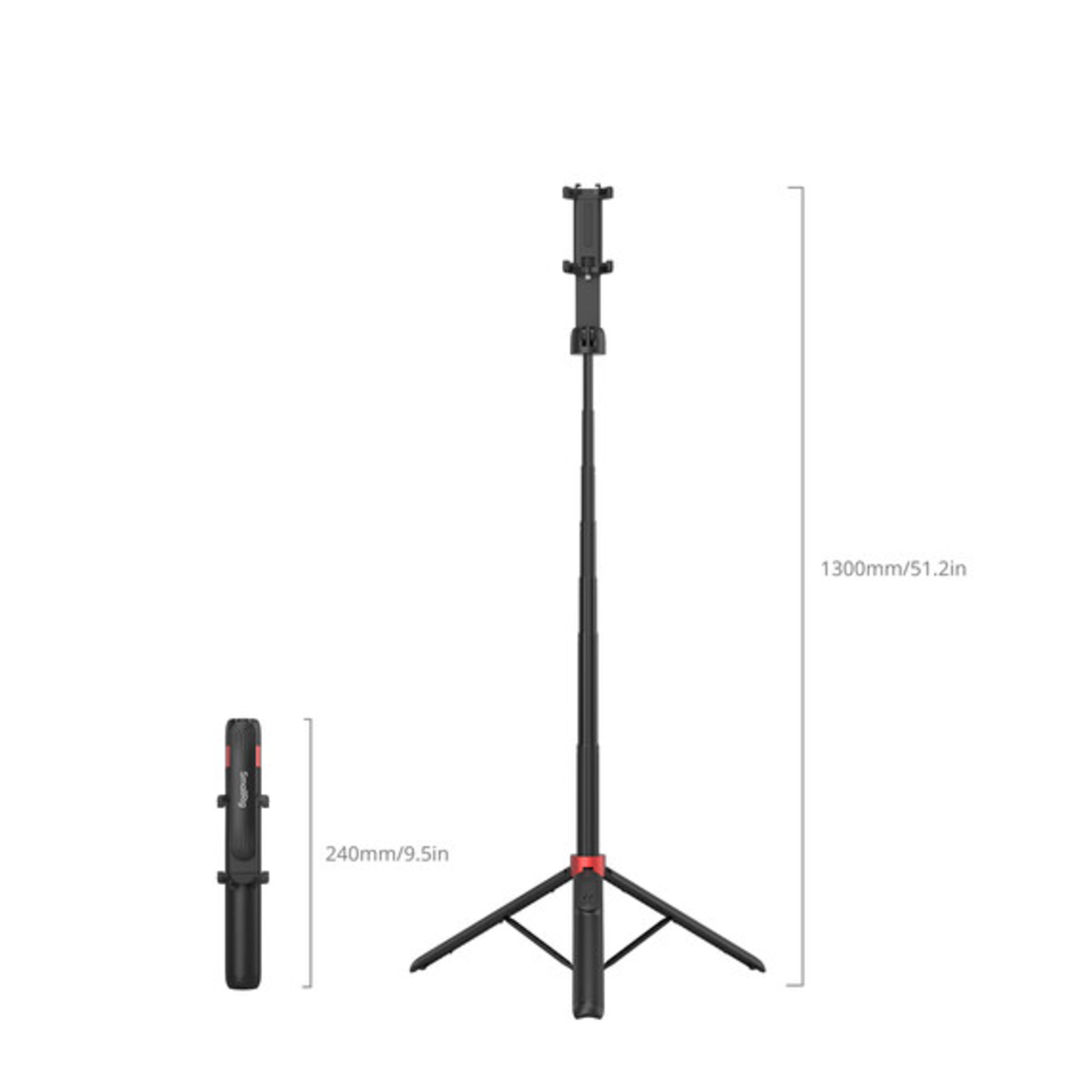 SmallRig SmallRig Portable Selfie Stick Tripod ST-25 Black