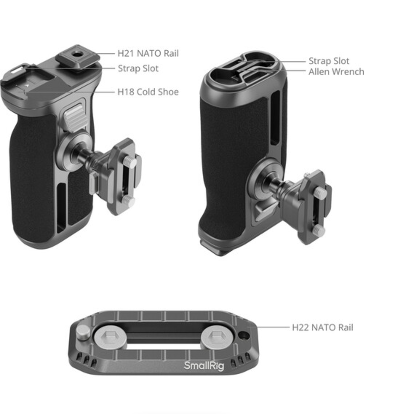SmallRig SmallRig HawkLock H21 Quick Release Rotating Side Handle Kit