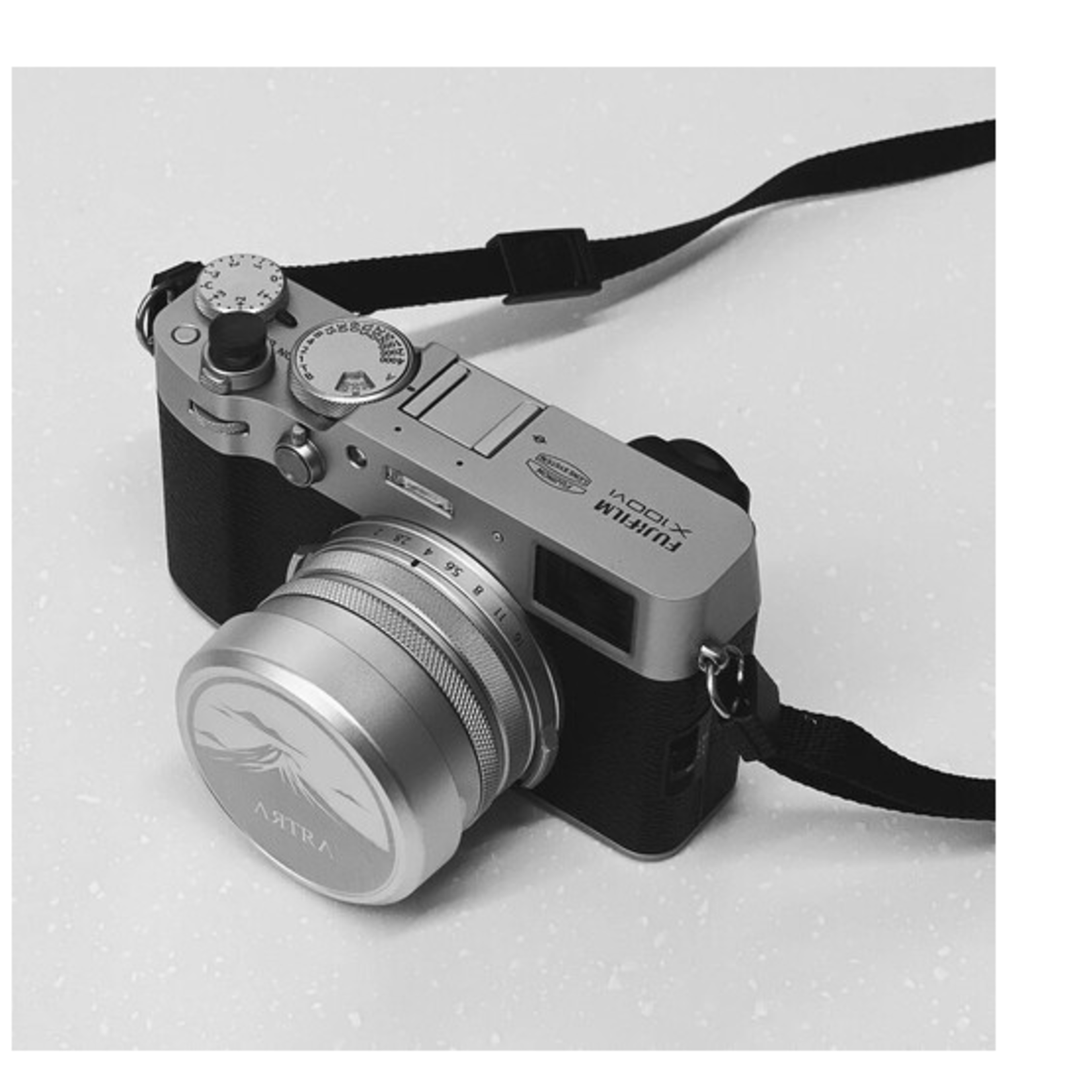 Phottix Artra Lab Lens Hood and Adapter Ring Set with Cap for FUJIFILM X100V and X100VI (Silver)