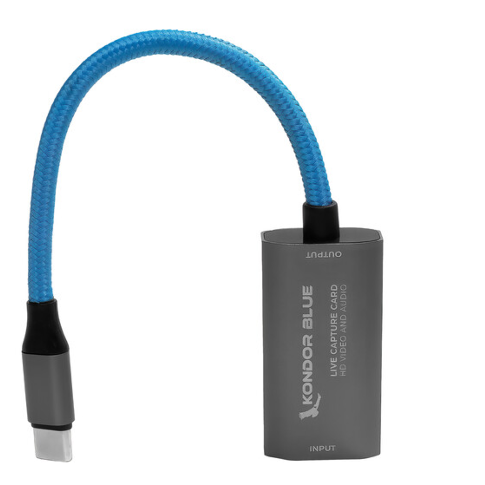 Kondor Blue HDMI to USB-C Capture Card for Live Streaming Video & Audio